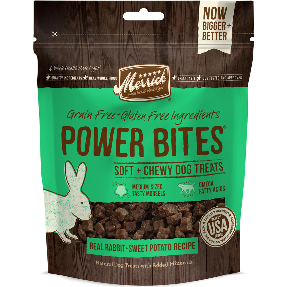 Merrick Power Bites Rabbit & Sweet Potato Dog Treats - 6 oz