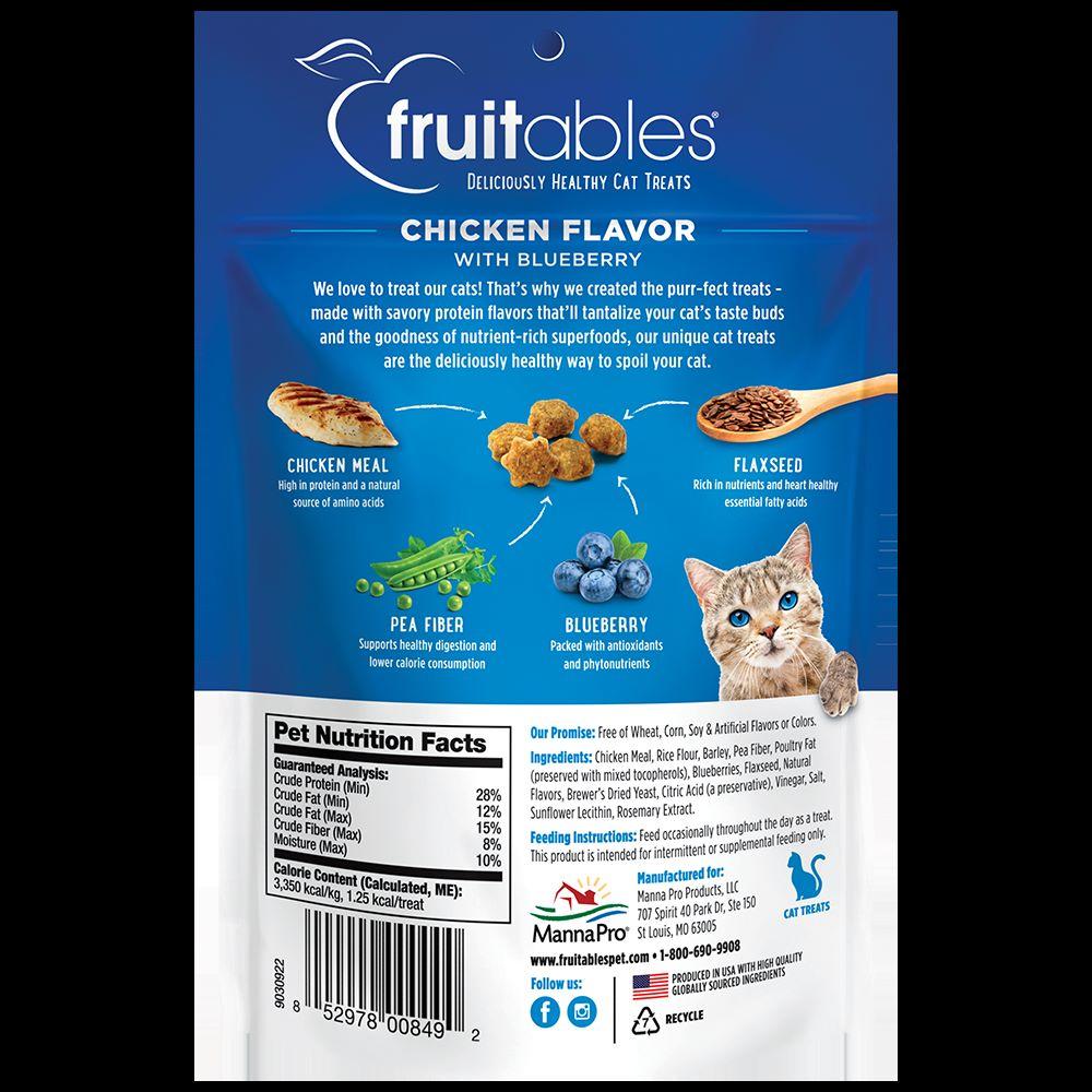 Fruitables Chicken with Blueberry Crunchy Cat Treats - 2.5 oz