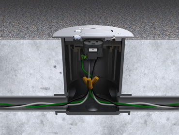 Round PVC Electrical Floor Box Base – Durable, Versatile Power Distribution Solution