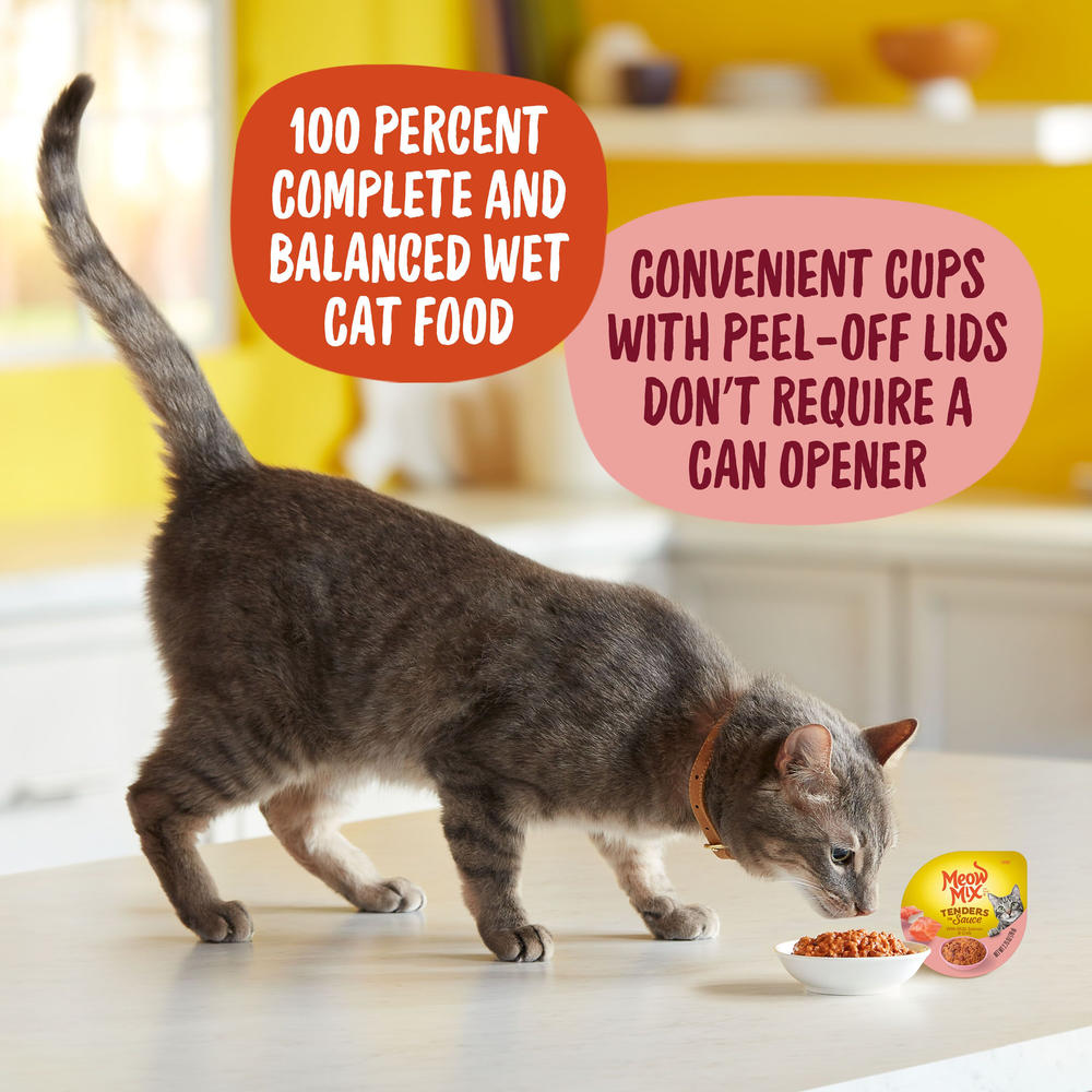 Meow Mix® Tenders in Sauce Salmon & Crab Wet Cat Food - 2.75 oz
