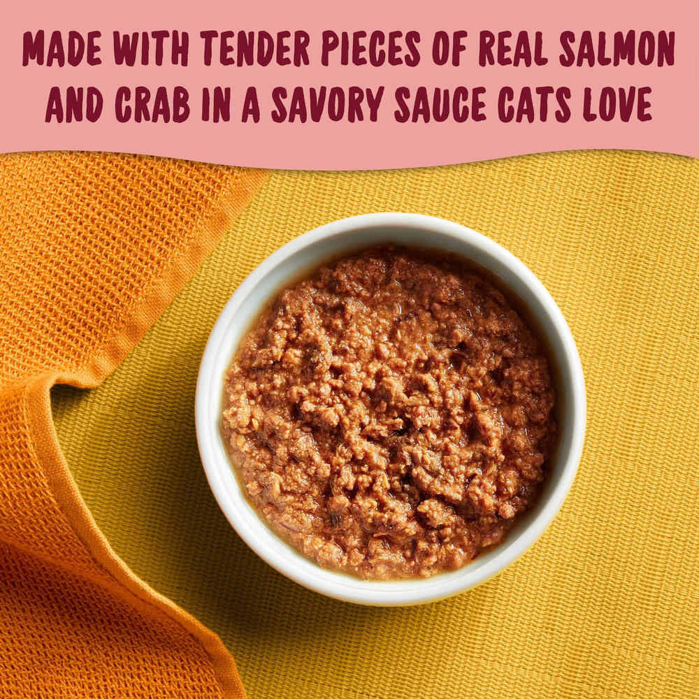 Meow Mix® Tenders in Sauce Salmon & Crab Wet Cat Food - 2.75 oz
