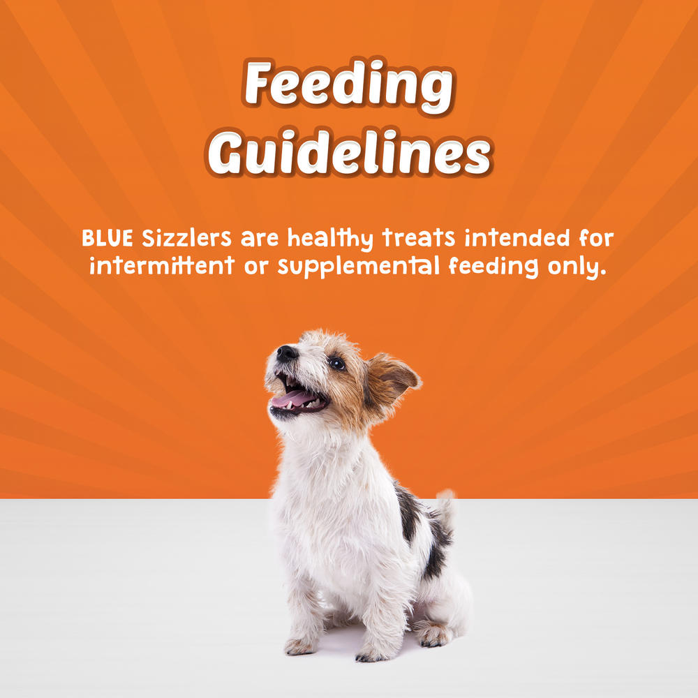 BLUE Sizzlers All Breed Natural Bacon-Style Dog Treats - 6 oz