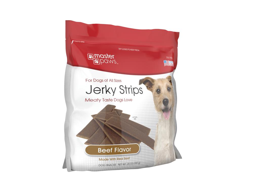 Master Paws Beef Flavor Jerky Strips Dog Treats - 25 oz