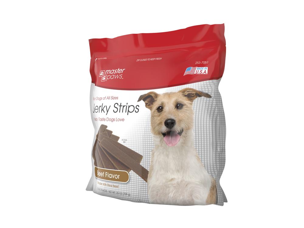Master Paws Beef Flavor Jerky Strips Dog Treats - 25 oz