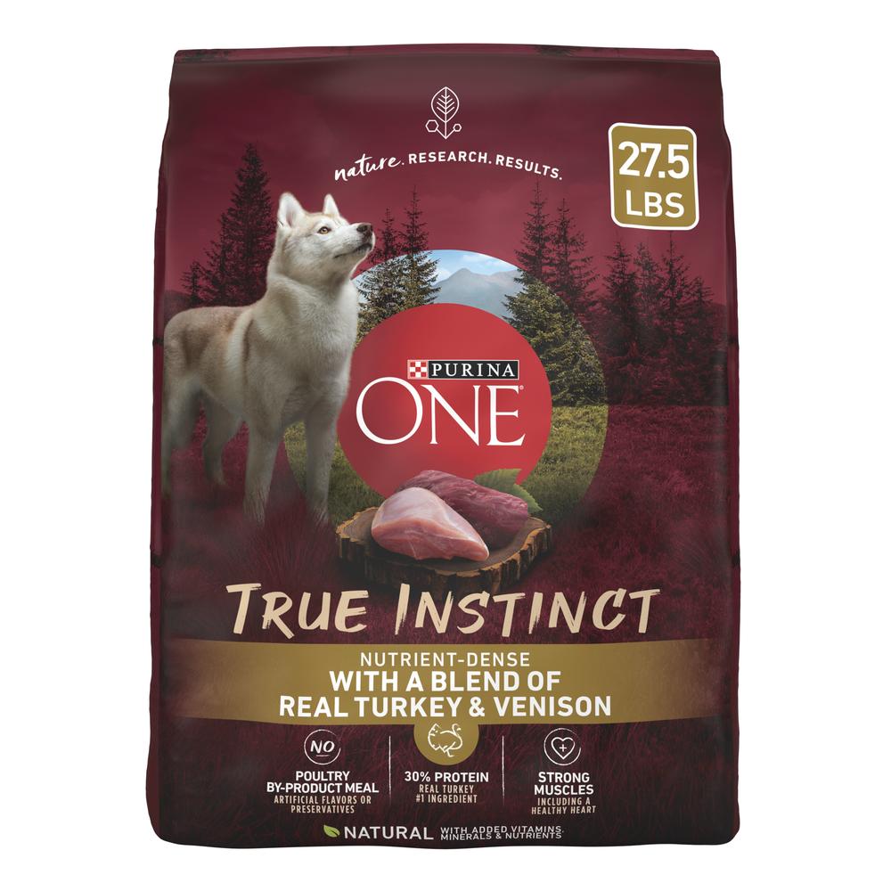 Purina ONE SmartBlend® True Instinct with Turkey & Venison Dry Dog Food - 27.5 lb.