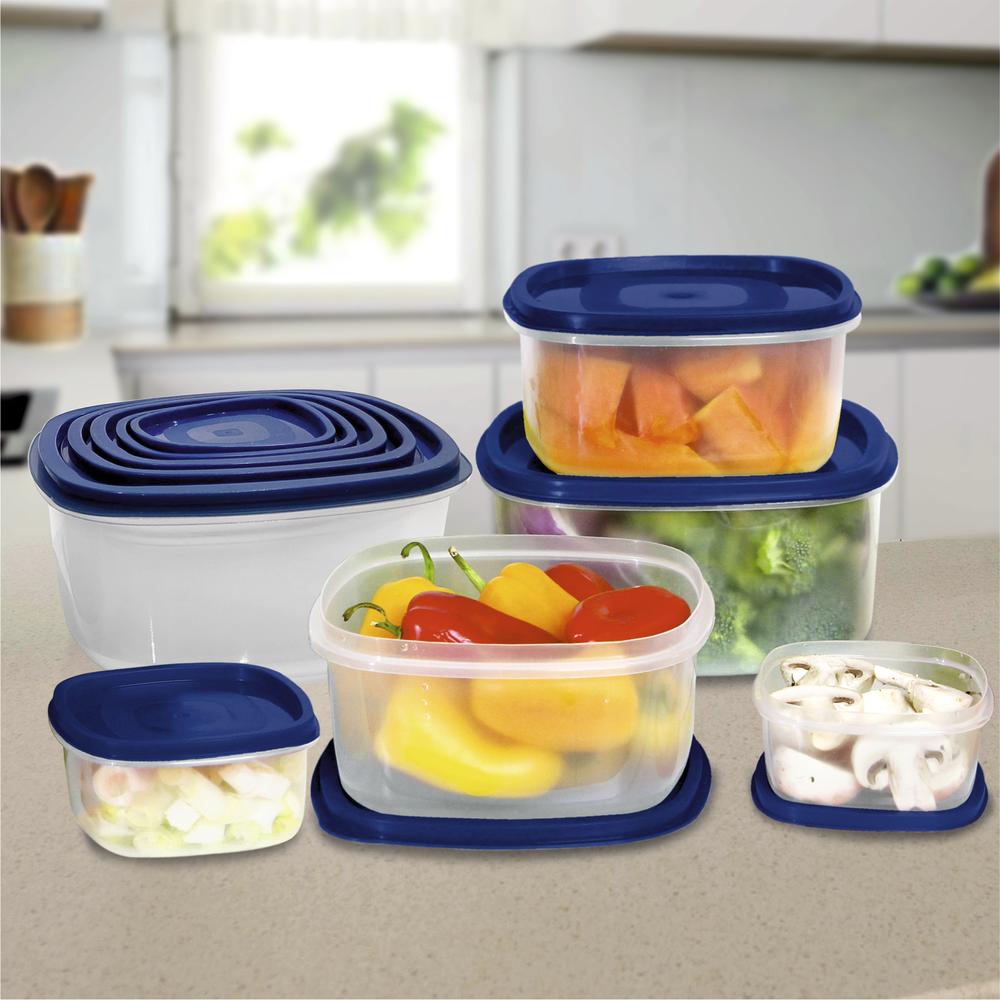 "20-Piece Plastic Food Storage Container Set"