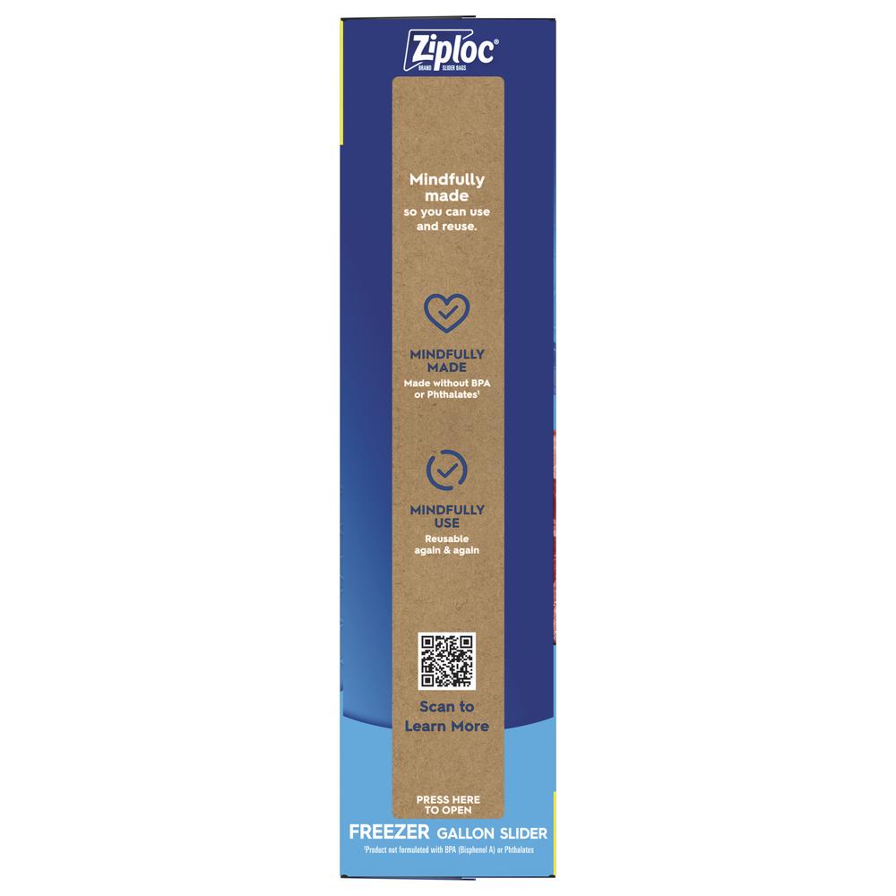 "Ziploc® Gallon Slider Freezer Bags - 28 Count, Bonus Pack"