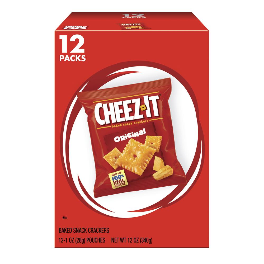 Cheez-It® Original Cheese Snack Cracker Packs - 12 oz