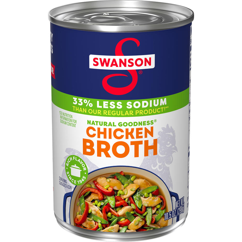 Swanson® 33% Less Sodium Chicken Broth - 10.5 oz