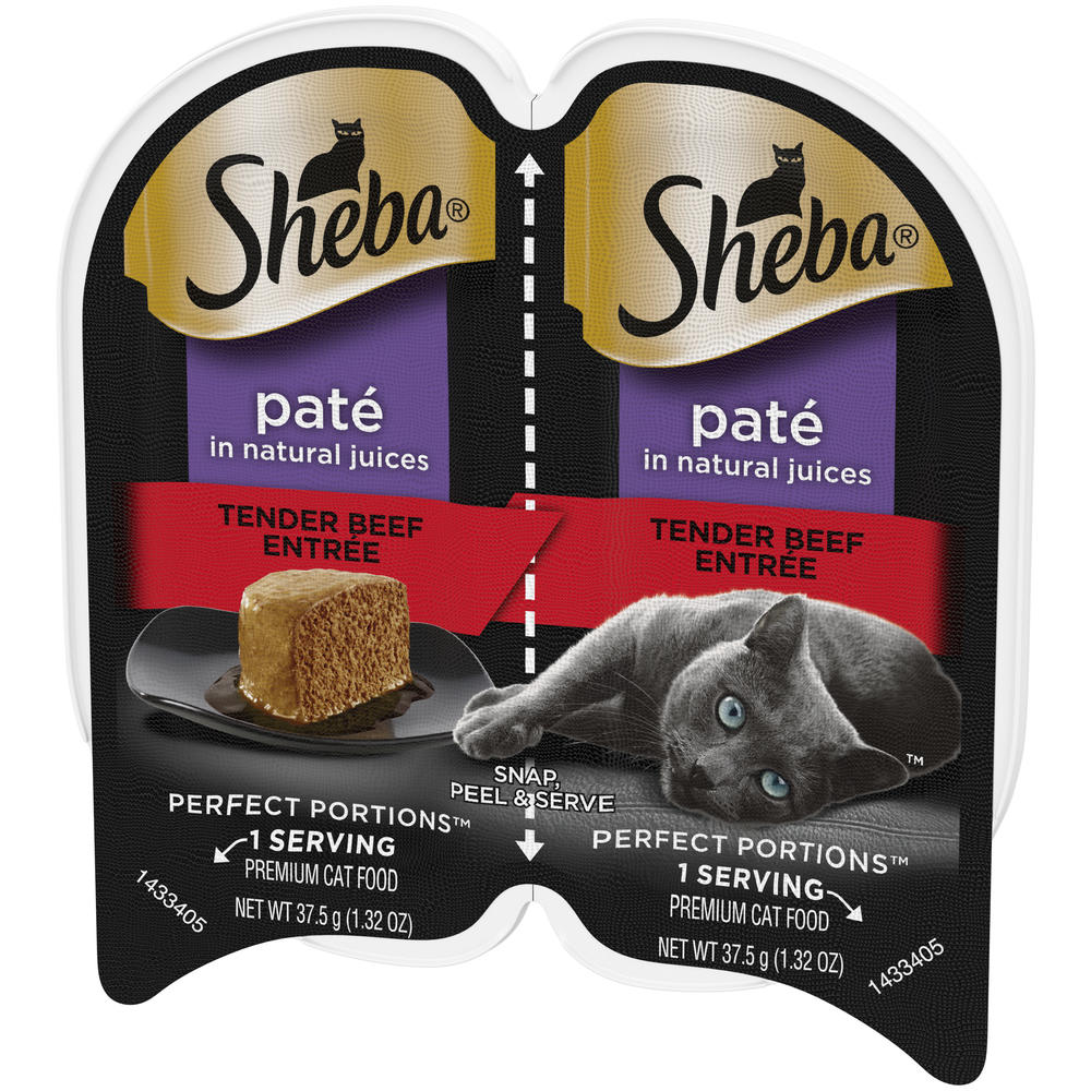 PreviousNext Sheba Perfect Portions™ Pate Tender Beef Entree Wet Cat Food - 2.64 oz.