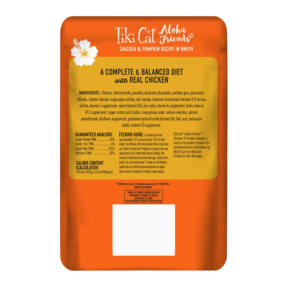 Tiki Cat Aloha Friends™ Chicken with Pumpkin Wet Cat Food - 2.5 oz.