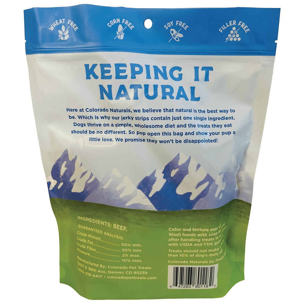 Colorado Naturals Beef Jerky-Style Dog Treats - 16 oz