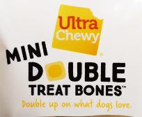 Ultra Chewy Chicken Mini Double Treat Bones™ Dental Dog Treats - 9 oz.