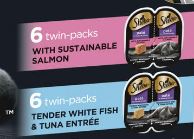 Sheba® Perfect Portions™ Pate Salmon & White Fish Wet Cat Food Variety Pack - 12 Pack