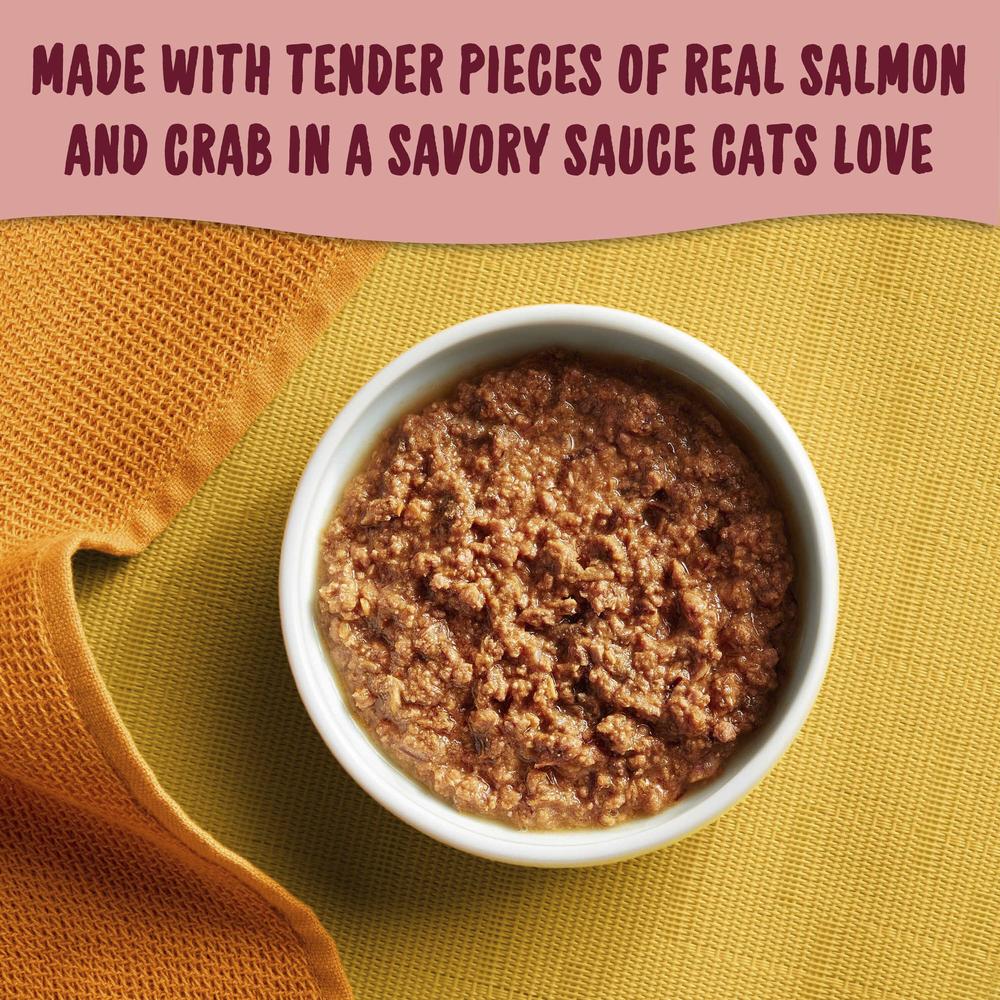 Meow Mix® Tenders in Sauce Wet Cat Food With Real Salmon & Crab - 2.75 oz