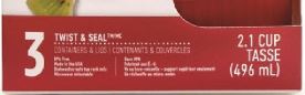 "Rubbermaid® TakeAlongs® Twist & Seal™ 3-Piece Plastic Food Storage Container Set"