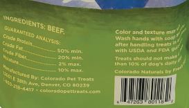 Colorado Naturals Beef Jerky-Style Dog Treats - 16 oz