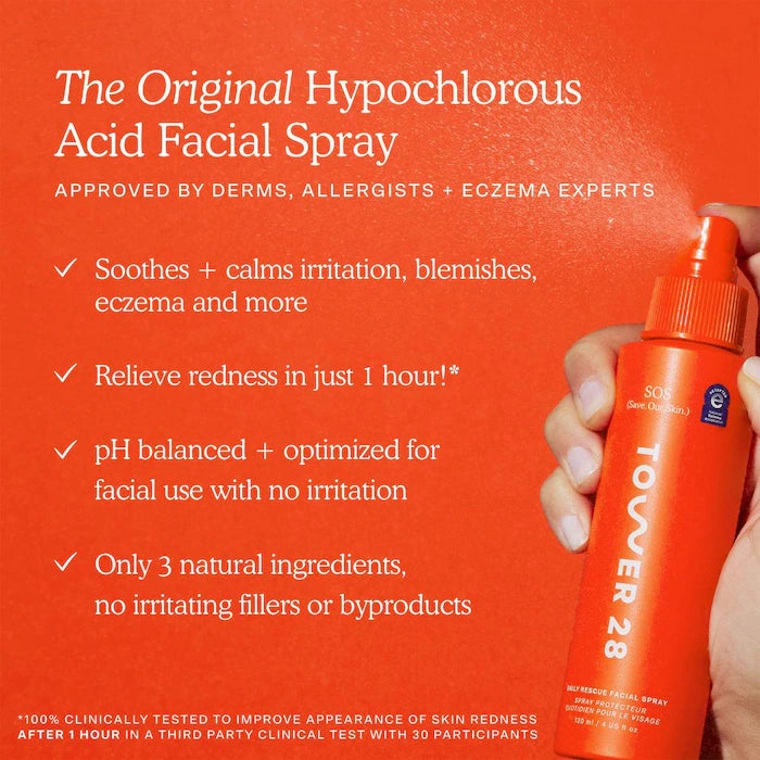Tower 28 Beauty SOS Daily Rescue Facial Spray with Hypochlorous Acid