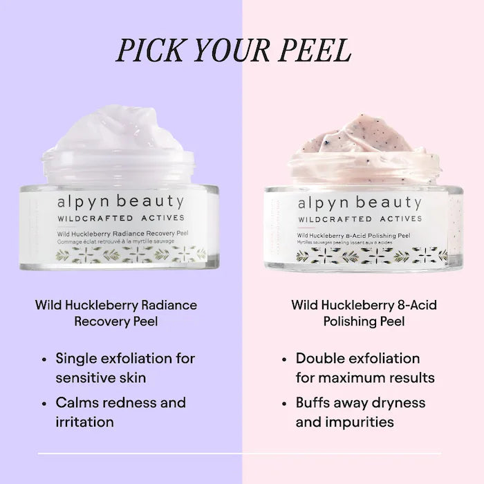 ALPYN Polishing Peel & Brightening Face Mask with 8 Acids & Huckleberry
