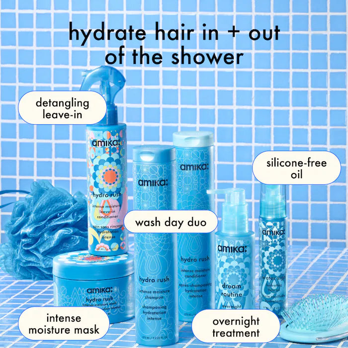 amika Hydro Rush Intense Moisture Hair Mask with Hyaluronic Acid