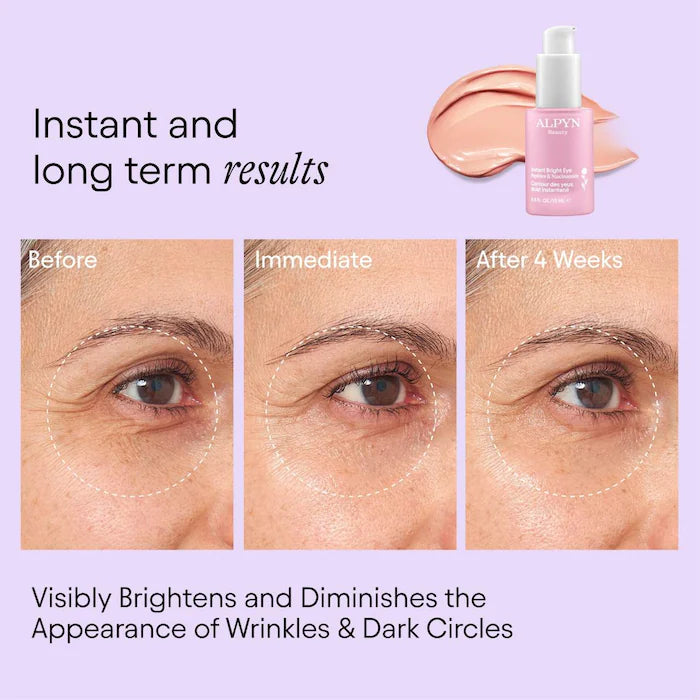 ALPYN Instant Bright Eye Dark Circle Firming Cream with Niacinamide & Peptides