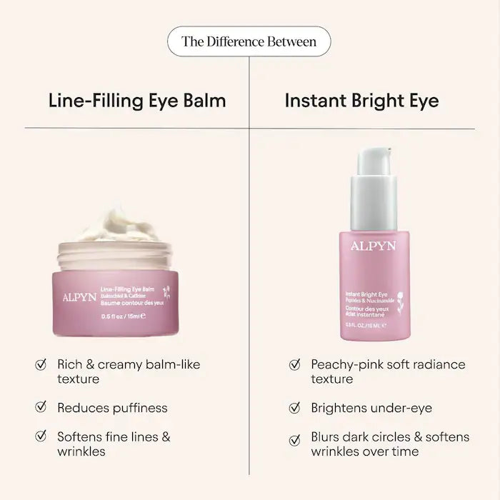 ALPYN Instant Bright Eye Dark Circle Firming Cream with Niacinamide & Peptides