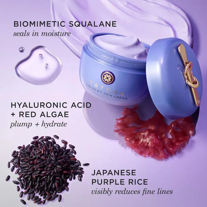 Tatcha The Dewy Skin Cream Plumping & Hydrating Refillable Moisturizer