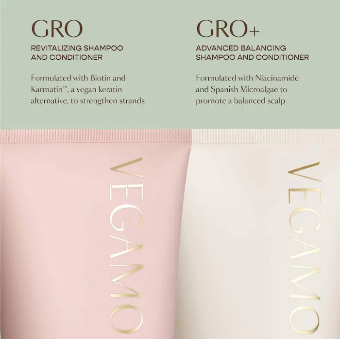 Vegamour GRO+ Advanced Balancing Shampoo and Conditioner Set for Severe Signs of Thinning
