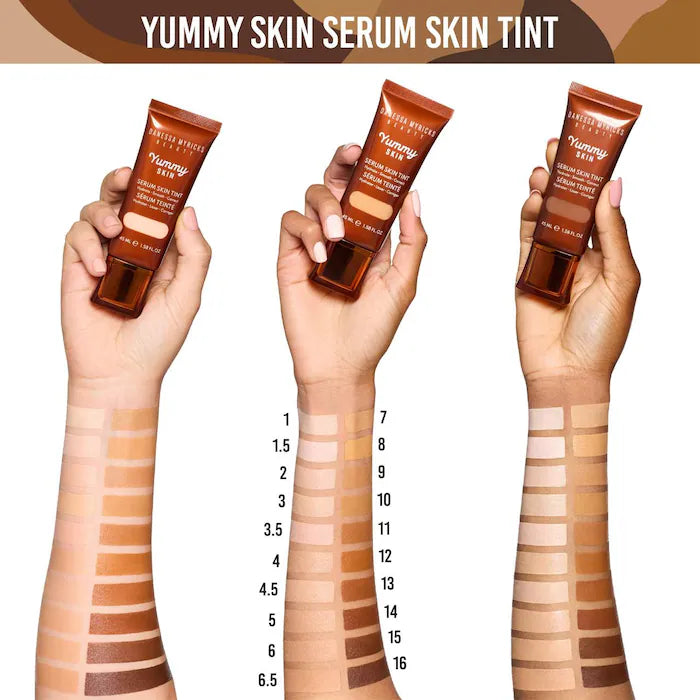 Danessa Myricks Beauty Yummy Skin Soothing Serum Skin Tint Foundation with Peptides + Ceramides