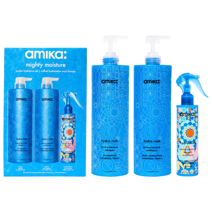 amika Mighty Moisture Jumbo Hydration Set