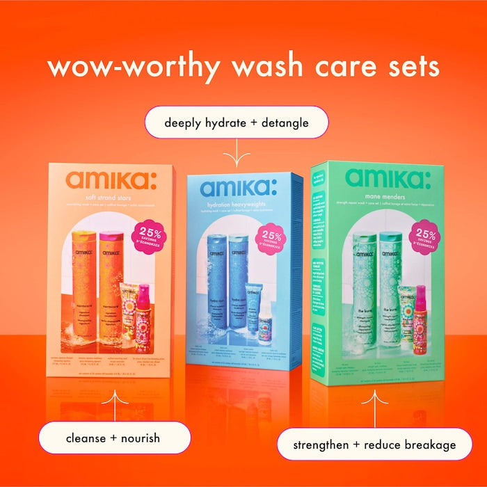 amika Mane Menders Strength Repair Shampoo + Conditioner Set