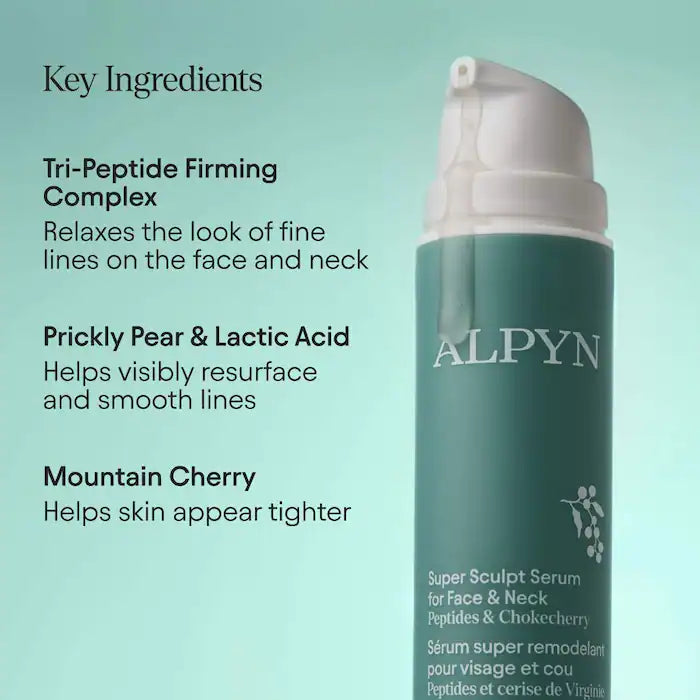 ALPYN Super Sculpt Serum For Face & Neck with Tri-Peptide Firming Complex