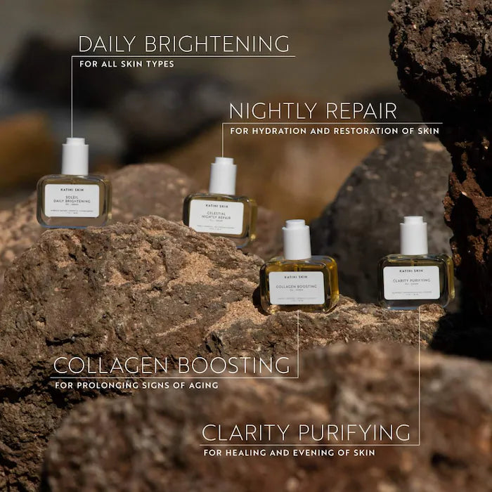 atini Skin Collagen Boosting Oil Serum for Restoring Elasticity and Plumping Skin + Squalane