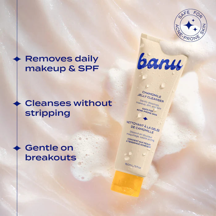 banu Hydrating and Makeup Removing Jelly Cleanser with Glycerin and Chamomile
