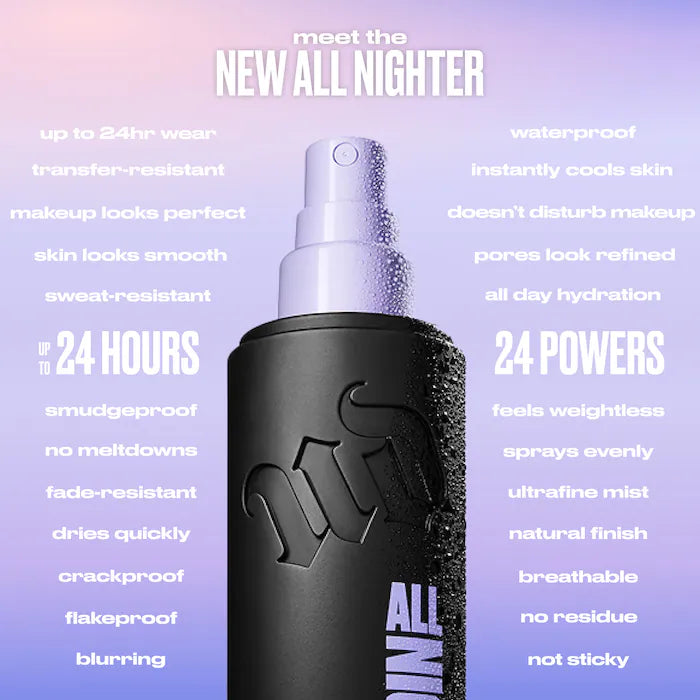 Urban Decay Mini All Nighter Waterproof Makeup Setting Spray with 24HR Wear
