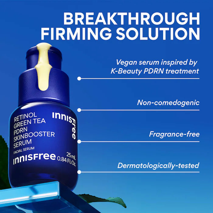 innisfree  Retinol Green Tea PDRN Firming & Smoothing Serum