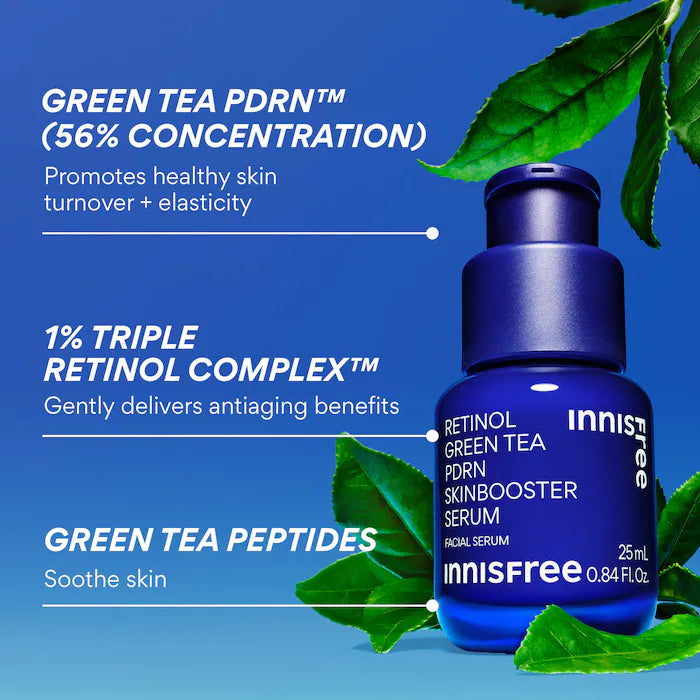 innisfree  Retinol Green Tea PDRN Firming & Smoothing Serum