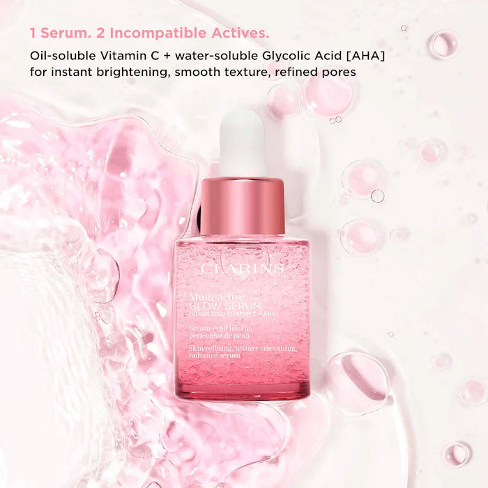 Clarins Multi-Active Brightening Glow Serum with Vitamin C + AHA