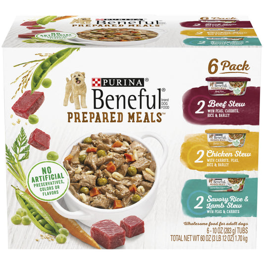 Beneful® Prepared Meals Wet Dog Food Variety Pack - 6 Pack