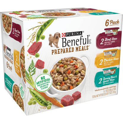 Beneful® Prepared Meals Wet Dog Food Variety Pack - 6 Pack