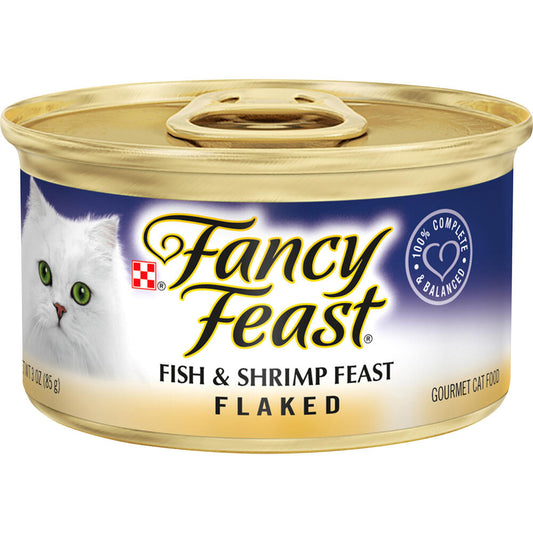 Fancy Feast Fish & Shrimp Feast Flaked Wet Cat Food - 3 oz