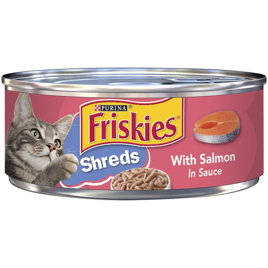 Friskies Savory Shreds with Salmon in Sauce Wet Cat Food - 5.5 oz