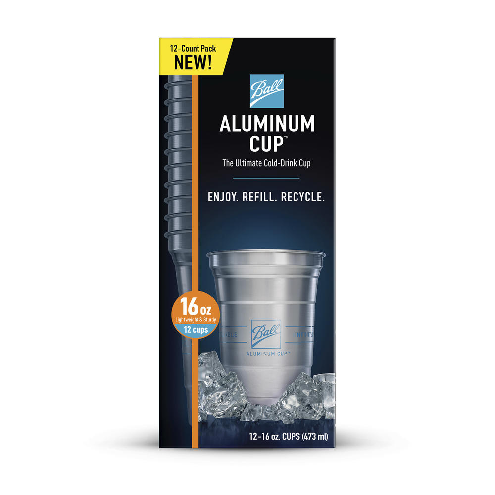 Ball® 16 oz. Aluminum Ultimate Cold-Drink Cups - 12 Count