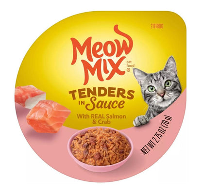 Meow Mix® Tenders in Sauce Salmon & Crab Wet Cat Food - 2.75 oz