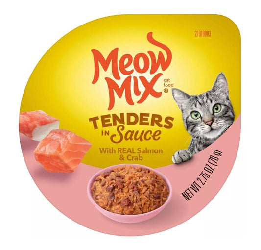 Meow Mix® Tenders in Sauce Salmon & Crab Wet Cat Food - 2.75 oz