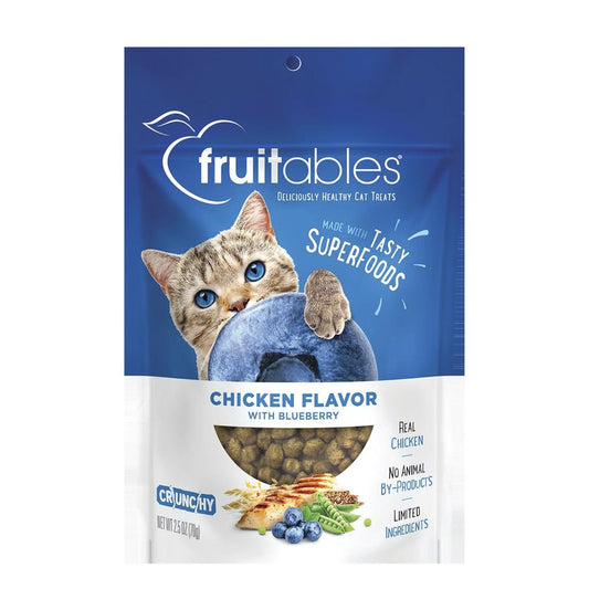Fruitables Chicken with Blueberry Crunchy Cat Treats - 2.5 oz