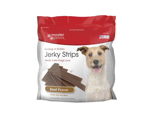 Master Paws Beef Flavor Jerky Strips Dog Treats - 25 oz