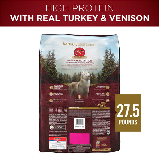 Purina ONE SmartBlend® True Instinct with Turkey & Venison Dry Dog Food - 27.5 lb.