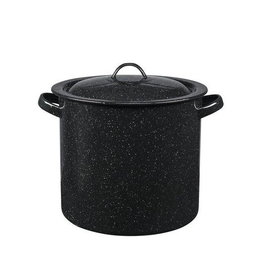 Granite Ware 12-Quart Enameled Stock Pot with Lid – Durable, Large-Capacity Cookware