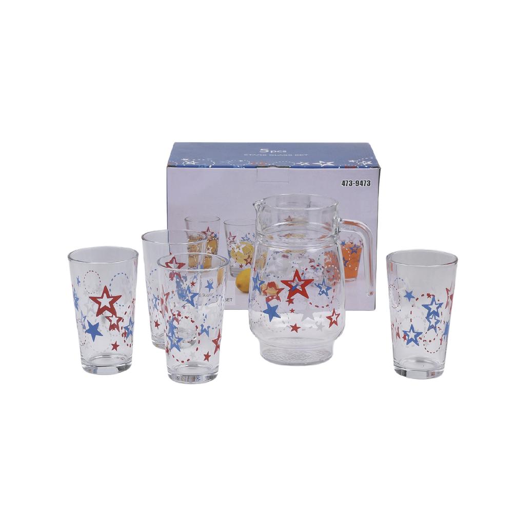 5-Piece Pitcher and Glassware Set